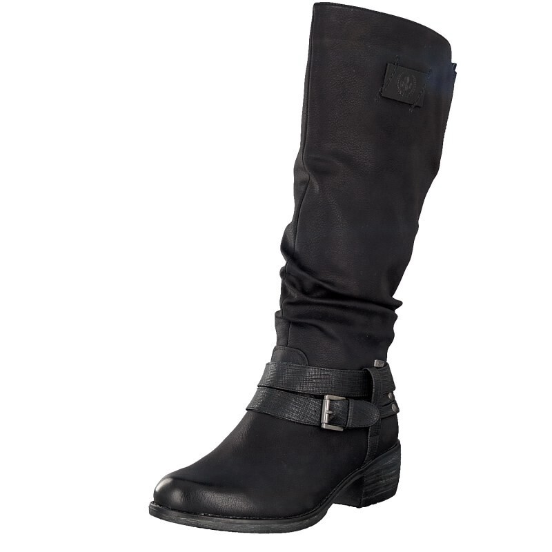 Botas Rieker 93158-00 Para Mulher - Pretas